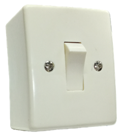 Interrup senc 10A con caja super