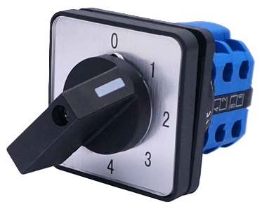 Switch rotat. 1-2-3 5P 16A dife