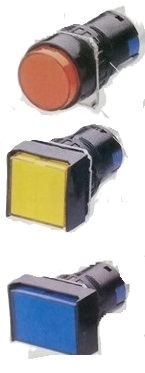 Luz piloto verde 110V mini-redondo
