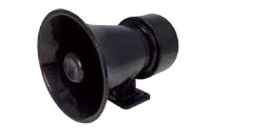 Sirena 12V DC plástico negro 105