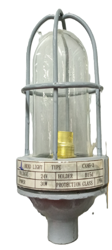 Lámpara señal rojo 4" 24V 30W sin b
