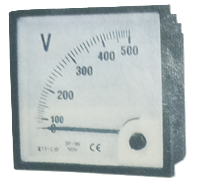Voltimetro 0-500V AC panel 3"