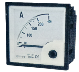 Amperimetro 5-150A AC panel 3"