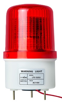 Escolta roja 24V DC con sirena 6" LED