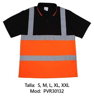 Camisas de seguridad y cascos.