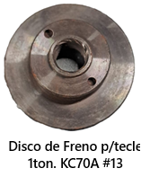 Disco de freno para winche y motores